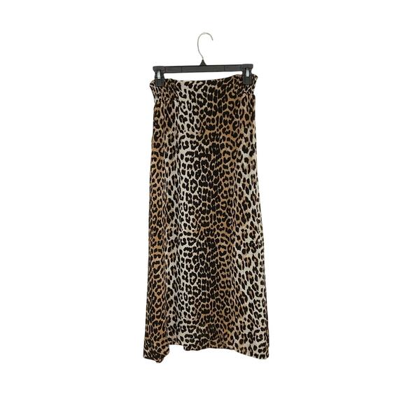 Ganni Dresses & Skirts - Ganni Leopard Print High Rise Midi Skirt Size EU 38 Small